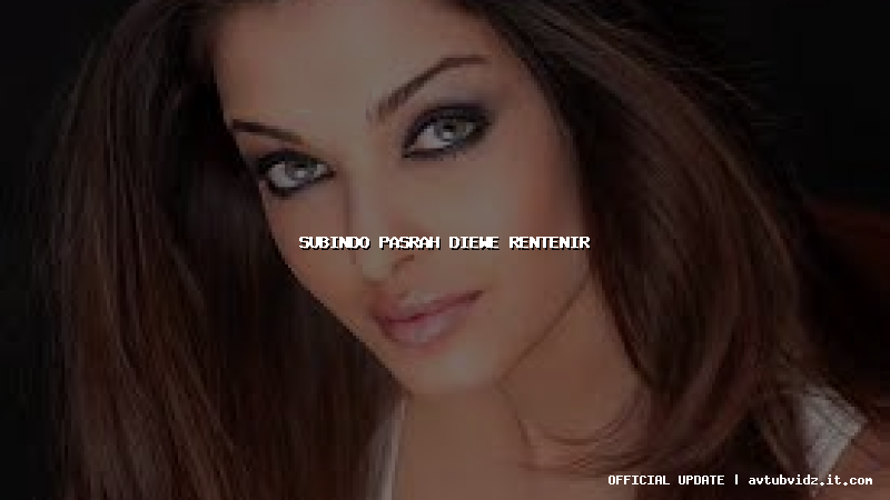 subindo pasrah diewe rentenir